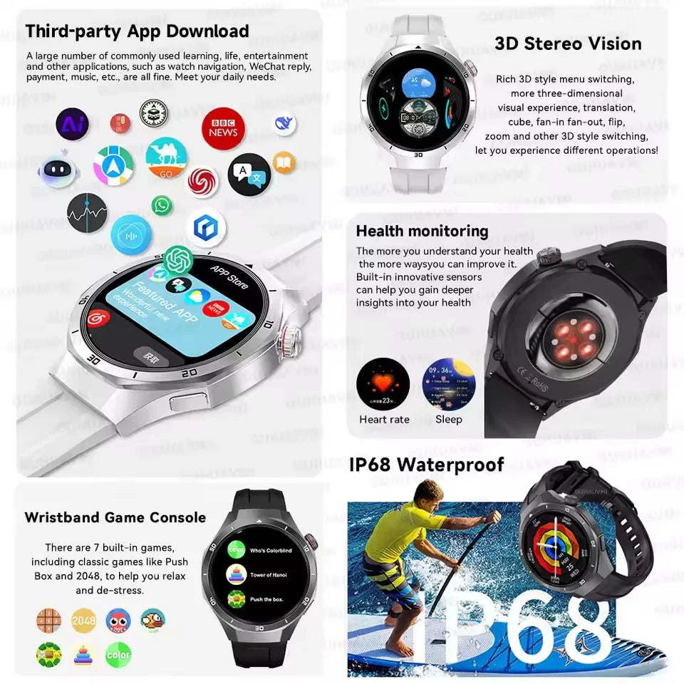 2026 New Watch 5 Pro Genuine Smart Watch GPS Map Navigation NFC Call 32GB memory Clock Built-in Video Music playback Smart Watch