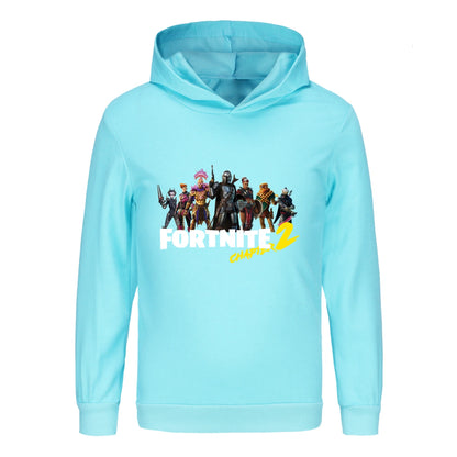 Hoodie Fortnite para Crianças e Bebés, Roupa Cartoon Unissexo para Rapazes, Sweatshirts com Capuz de Manga Comprida, Casacos Casuais para Jovens e Raparigas 1007