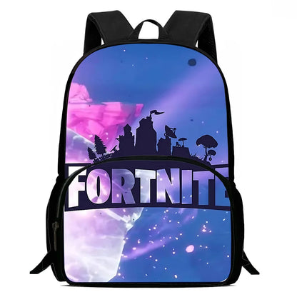 Класическа детска раница FortniteS за момчета и момичета, подарък за рожден ден на ученик, ученическа чанта за деца с голям капацитет, издръжлива туристическа раница за къмпинг