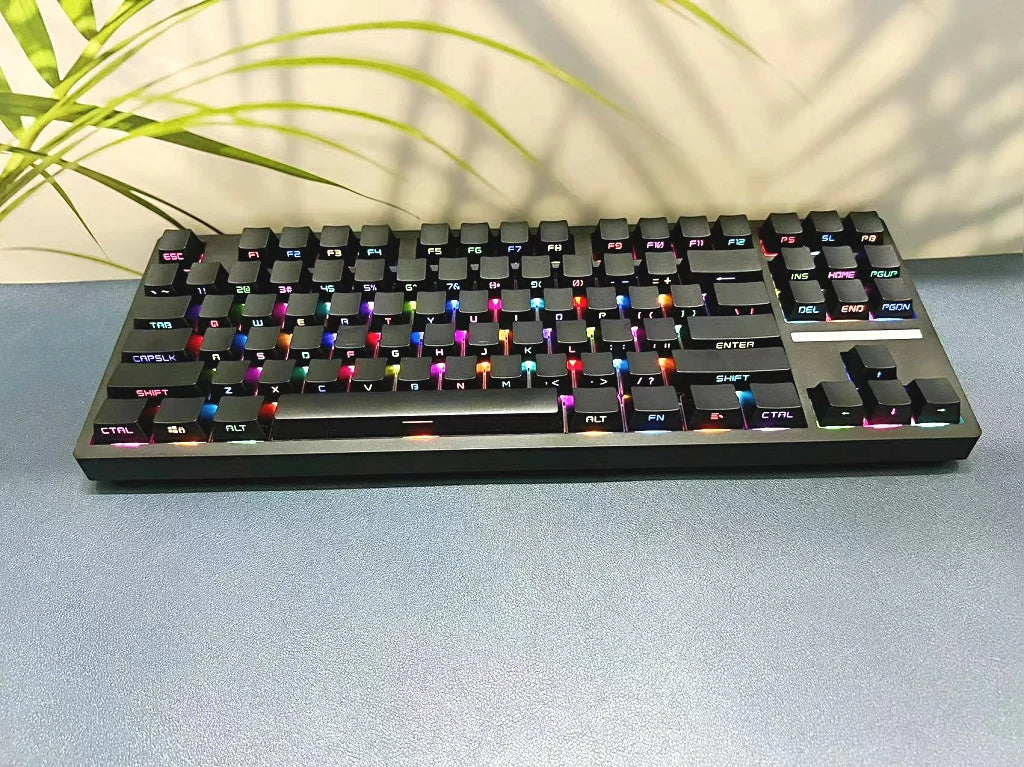 Set di keycap retroilluminati con incisione laterale da 131 tasti per tastiera meccanica con switch Cherry MX, profilo OEM, ABS, keycap personalizzati DIY