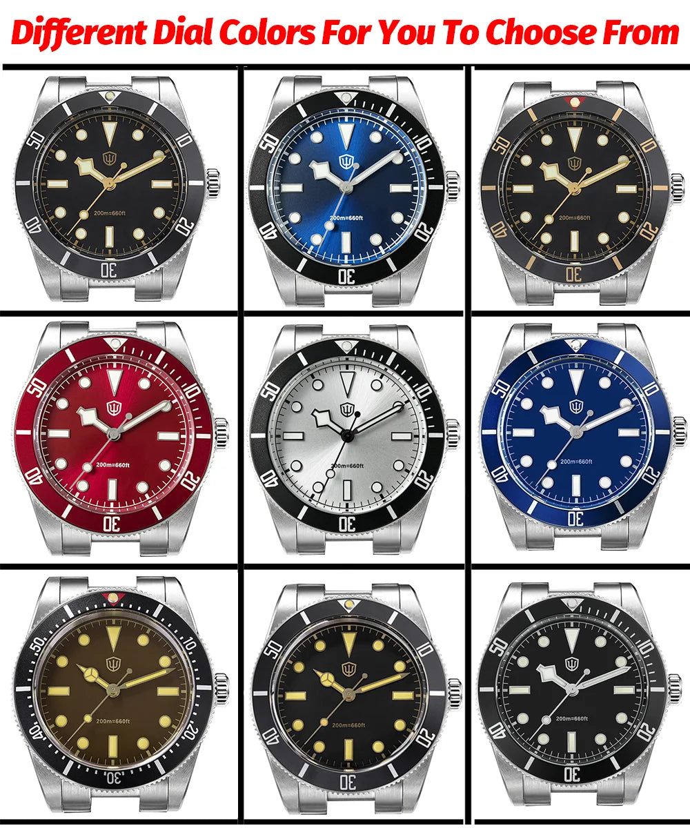 Watchdives WD7922 BB54 Quartz Watches VH31 20Bar Waterproof Luminous Sapphire Crystal Ar 37Mm Fashion Stainless Dive Wrist Watch