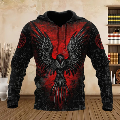 Tattoo Dragon Sweatshirts Spring and Autumn 3D Print Men Hooded Hoodies Long Sleeve Unisex Streetwear Casual Sweatshirts for Men