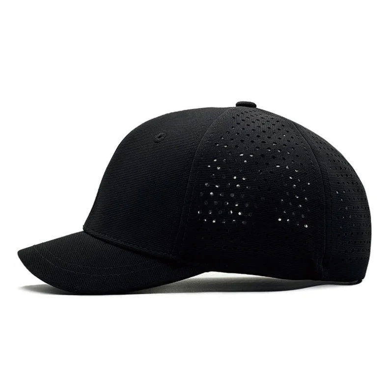 Brand Oohmy 5cm Short Brim Baseball Caps Big Head and Small Head for Men Women Mesh Back Trucker Hat Short BillQuick Dry