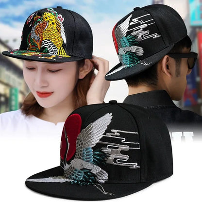 Bonés de Basebol com Bordado de Padrão China Chic, Respiráveis, Novos, Unissexo, Estilo Étnico, com Pala, Versáteis, Proteção Solar, Moda Hip Hop