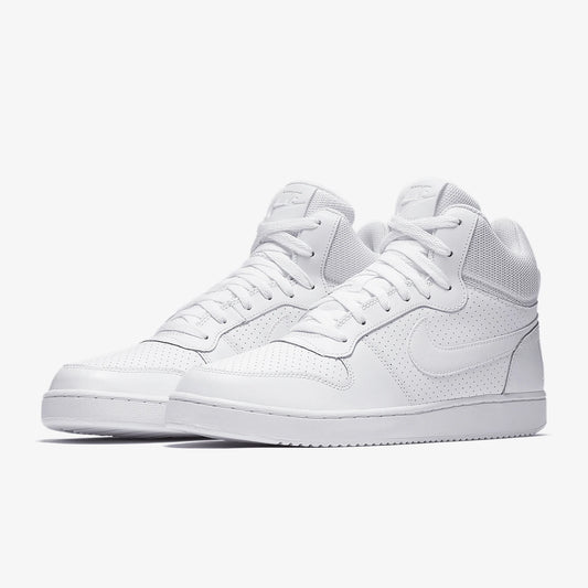 Nike äkta COURT BOROUGH MID herrskor, höga fritidssneakers i renvitt, 838938-111