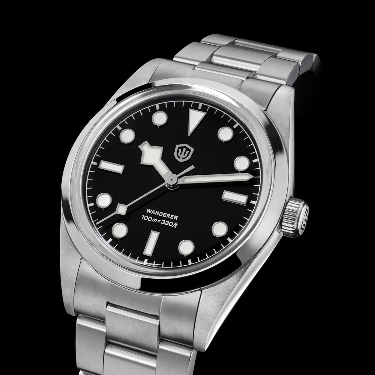 Watchdives WD1016 V3 Watch 37mm VH31 Sweep Quartz Movemet Stainless Steel Watch Waterproof Luminous Sapphire Men Wristwatch