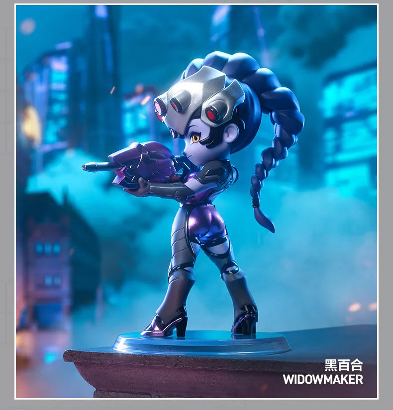 POP MART Overwatch Play of The Game Series Caixa Surpresa Mystery Box Brinquedos Kawaii Ornamentos Figuras Decoração de Casa Bonecas Modelo de Secretária