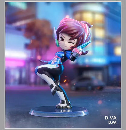 POP MART Overwatch Play of The Game Series Caixa Surpresa Mystery Box Brinquedos Kawaii Ornamentos Figuras Decoração de Casa Bonecas Modelo de Secretária