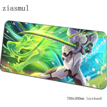 Overwatch podloga za miš za gamere, prekrasna gaming podloga za miš 70x30cm za PC, prijenosno računalo i radni stol, padmouse za igre, estetska gamerska podloga, gamepad