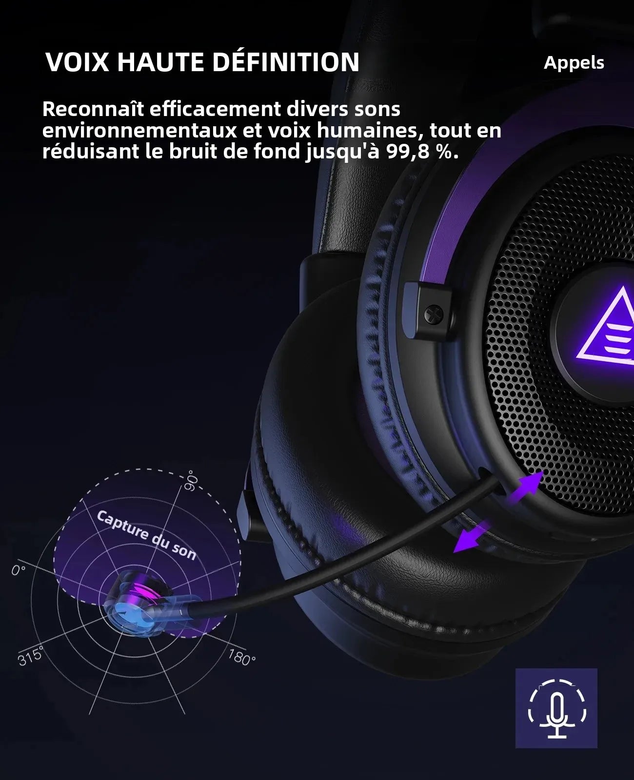 Oneodio EKSA E900 WT 2.4G Wireless Gaming Headset Tri-Mode Over Ear Bluetooth Headphones Gamer With Mic RGB For PC PS4 PS5 80Hr