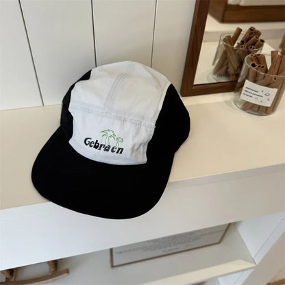 Retro Japanese Style Hip-hop Hats 5 Panel Thin Flat Brimmed Baseball Cap Quick-drying Breathable Sunscreen Hat Unisex