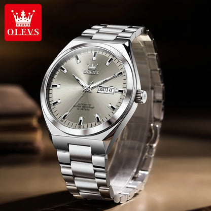 OLEVS Top Brand Luxury Automatic Watches Men Waterproof Watches 316L Steel Business Mechanical Men's Watch relogios masculino