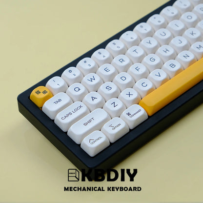KBDiy KOA  Profile PBT Honey Milk Keycaps Russian Korean Japanese 137 Keys Caps for Mechanical Keyboard Keycap MAC for MX Switch