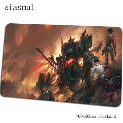 Tapete de rato Overwatch — elegante tapete para computador 70x40cm, tapete de rato gaming grande XL para rato e teclado, jogos PC, secretária gamer