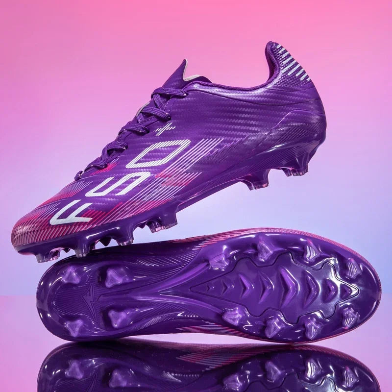 Nouvelles chaussures de football pour hommes, chaussures d'entraînement, baskets de match, chaussures de football pour terrain en herbe, chaussures de sport professionnelles antidérapantes, ultra-légères, unisexes.