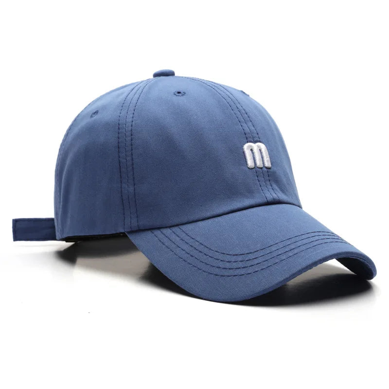 Fashion 100% Cotton Baseball Cap for Men and Women Letters Embroidered Snapback Hat Summer Sun Caps Unisex Casual Hip Hop Hats