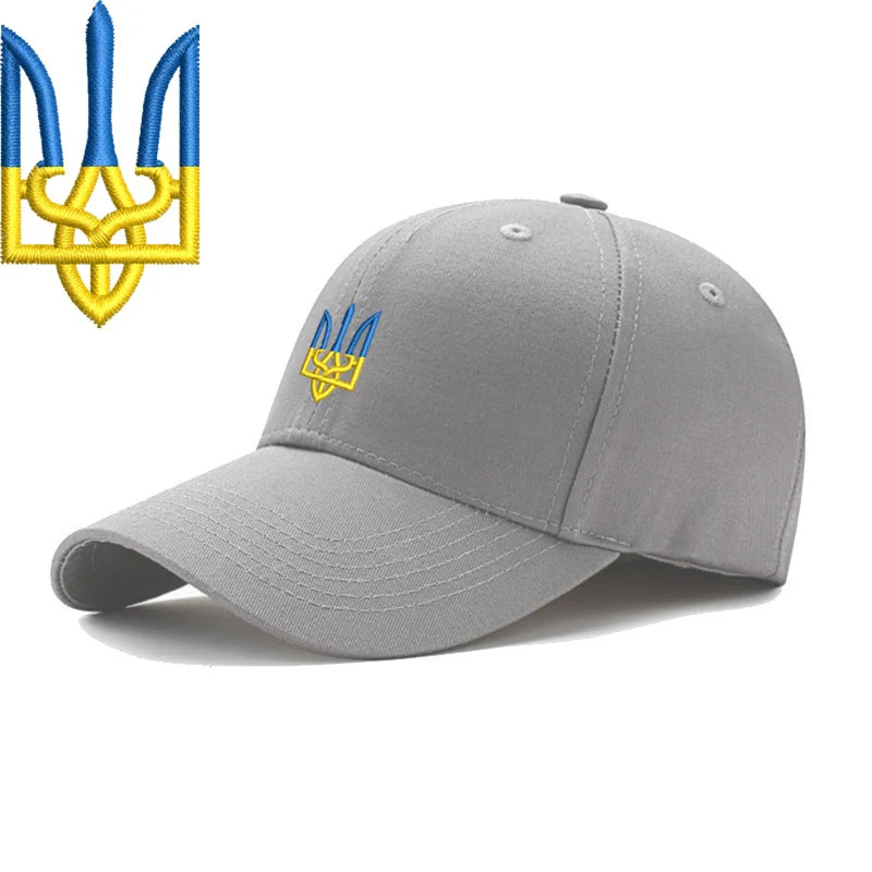 Embroidery Ukraine trident Symbol Spetsnaz Special Forces Men Women Boy Baseball Caps Dad caps Snapback Adjustable Camouflage