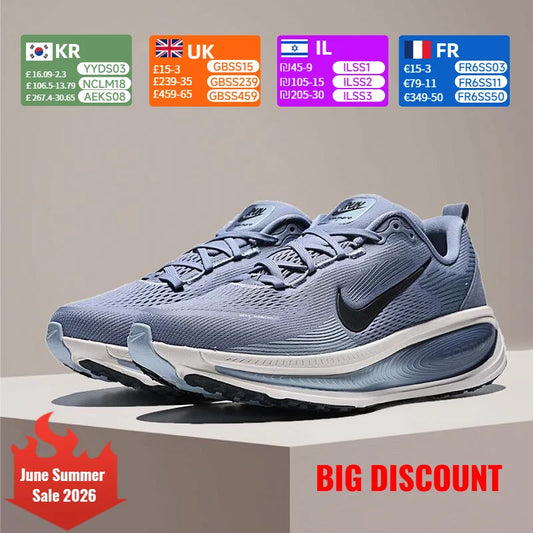 „Nike Vomero 18“ – amortizuojantys, palaikantys, lengvi, idealiai tinkantys bėgimui ir ėjimui, patogūs unisex bėgimo bateliai HM6803-402