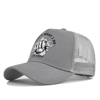 New Fashion Spring Summer Printed Mesh Breathable Baseball Cap Gorras Personality LOGO for Men WomenCouples Visor Hat Casquette
