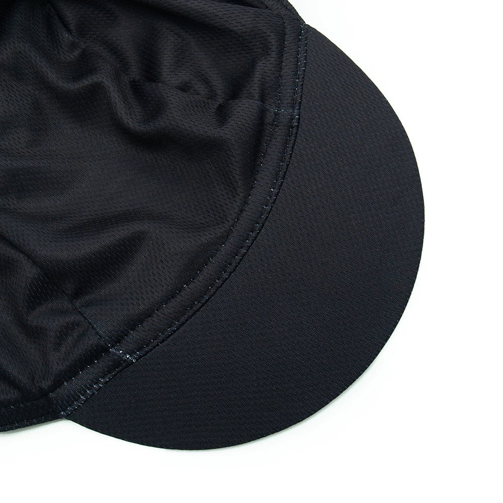 Black Cycling Cap Outdoor Sports Hat Team Bike Caps Breathable Summer Sun Protection