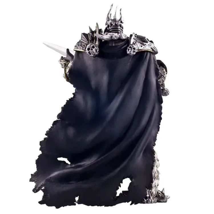 16 cm World of Warcraft-spilfigur: Lich King Arthas, dødsknægt, stående med Frostmourne – bordpynt til samling og festivalgaver