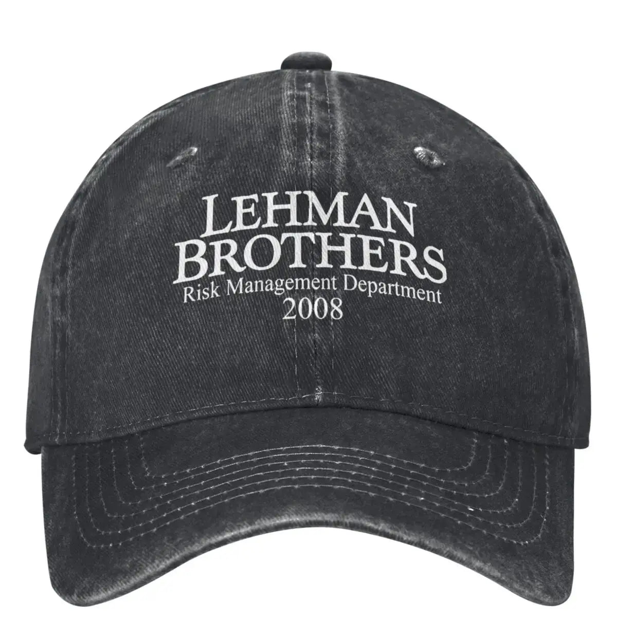 „Lehman Brothers“ rizikos valdymo beisbolo kepurė, banko bankrotas, „Trucker“ stiliaus kepurė, teniso ir riedlenčių „Snapback“ stiliaus kepurė, moteriškos beisbolo kepurės
