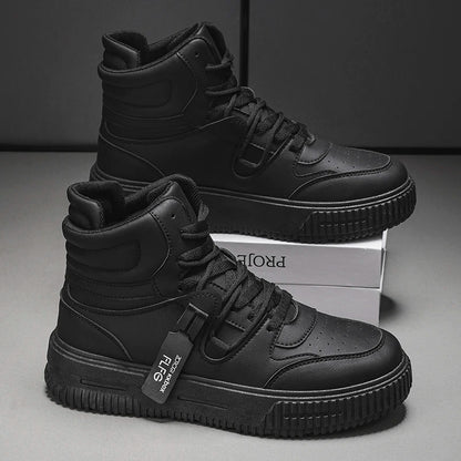 Baskets décontractées de mode, chaussures de skateboard montantes, bottines pour étudiants, hommes et femmes, tendance, résistantes à l'usure, bicolores, pour couples