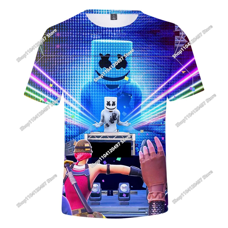 Halloween Peely 3D majica za dječake i djevojčice, božićna Fortnite majica, Battle Royale streetwear za djecu, Victory Game muška majica, odjeća