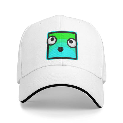 Geometry Game Dash Baseball Cap Casual Unblocked Level Sandwich Hat for Men Women Breathable Headwear Activities