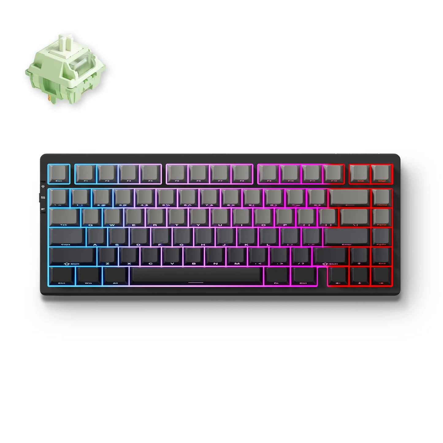 Tastiera meccanica wireless MCHOSE G75 Pro, layout 75%, montaggio gasket, 5 strati di smorzamento, retroilluminazione RGB, tri-mode, hot-swappable