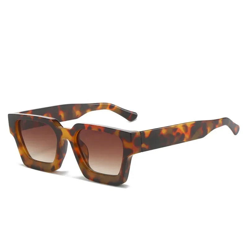 JNPCXI Fashion Square Women Luxury Sunglasses Retro Gradient Blue Designer Men Trending Sun Glasses Shades UV400