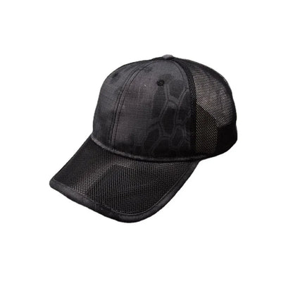 Gorra de béisbol de malla transpirable de verano para hombre, talla grande, ajustable, gorra casual de camuflaje para actividades al aire libre y en la selva, para hombre, 62 cm