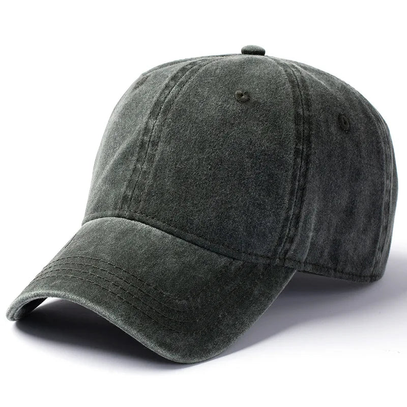 Men Women 53-56cm 56-59cm 60-63cm Vintage Unstructured Baseball Cap Washed Cotton Adjustable Cap for Big/ Small Head and Kids