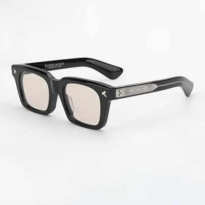Top Quality Luxury Square Acetate Sunglasses For Men Women Classic Sunglasses outdoor UV400 Protection Logo Customization