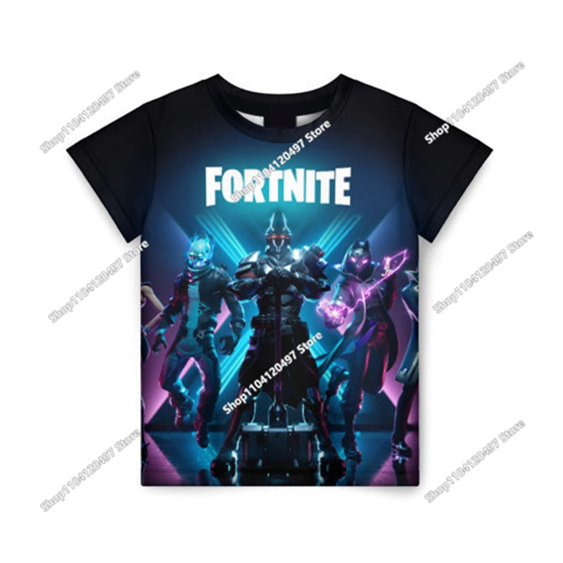 Camiseta Fortnite para niños Banana Peely, camiseta para hombre y mujer, camiseta Battle Royale Game, tops de verano Harajuku