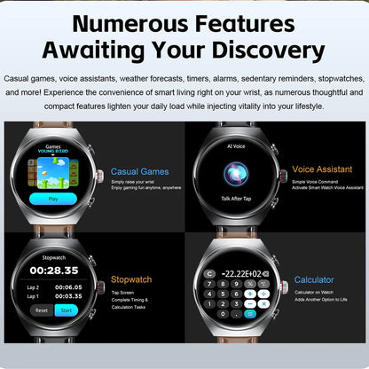 2026 New Smart Watch 2 in 1 With Earphone Smartwatch Bluetooth Call Men Watch Track Heart Rate Monitor Play Music SmartWatch