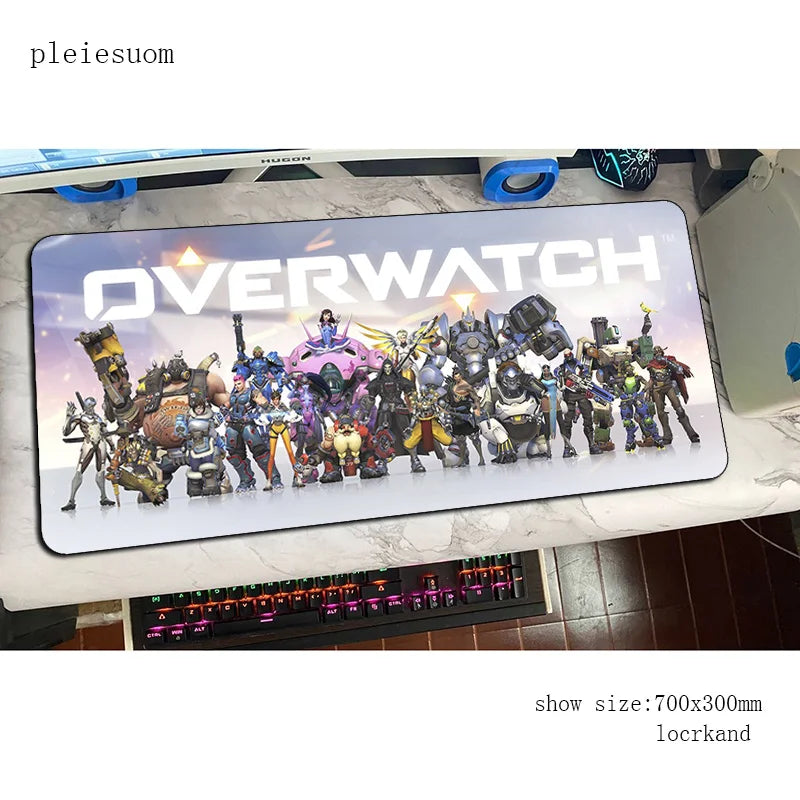 Overwatch podloga za miš s HD printom, gaming podloga za miš, igra, 900x400x3mm, podloga za miš za gamere, računalni stol, najpovoljnija podloga, notebook mousemat, PC