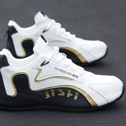 Pánske nepremokavé tenisky z PU kože, ležérna športová obuv, ľahké, priedušné, ploché, neklzkavé tenisky, Zapatillas Hombre