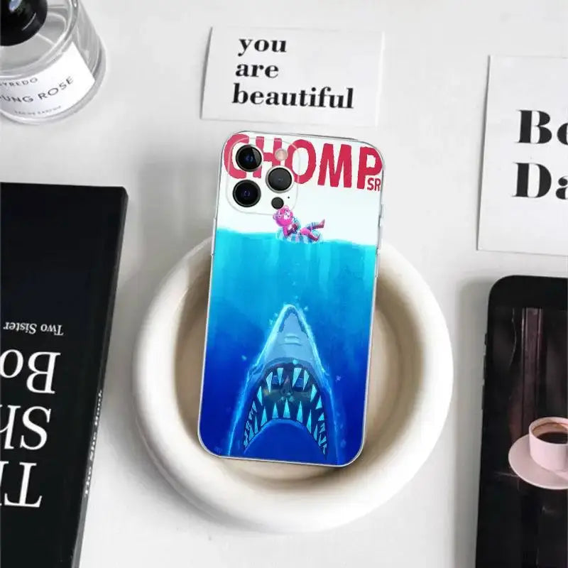Cartoon B-Battle-R-Royales-F-FortniteS for iPhone 17 16 15 14 13 12 11 Pro Max Plus Transparent Soft TPU Phone Cover