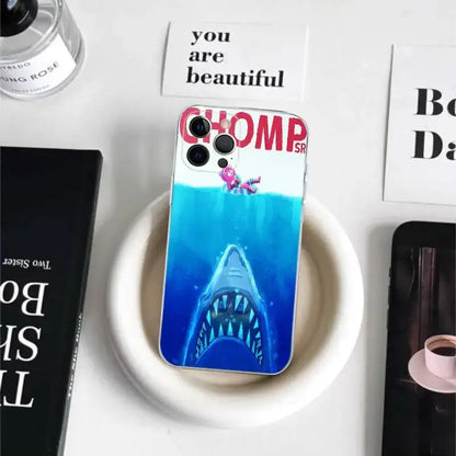 Cartoon B-Battle-R-Royales-F-FortniteS for iPhone 17 16 15 14 13 12 11 Pro Max Plus Transparent Soft TPU Phone Cover