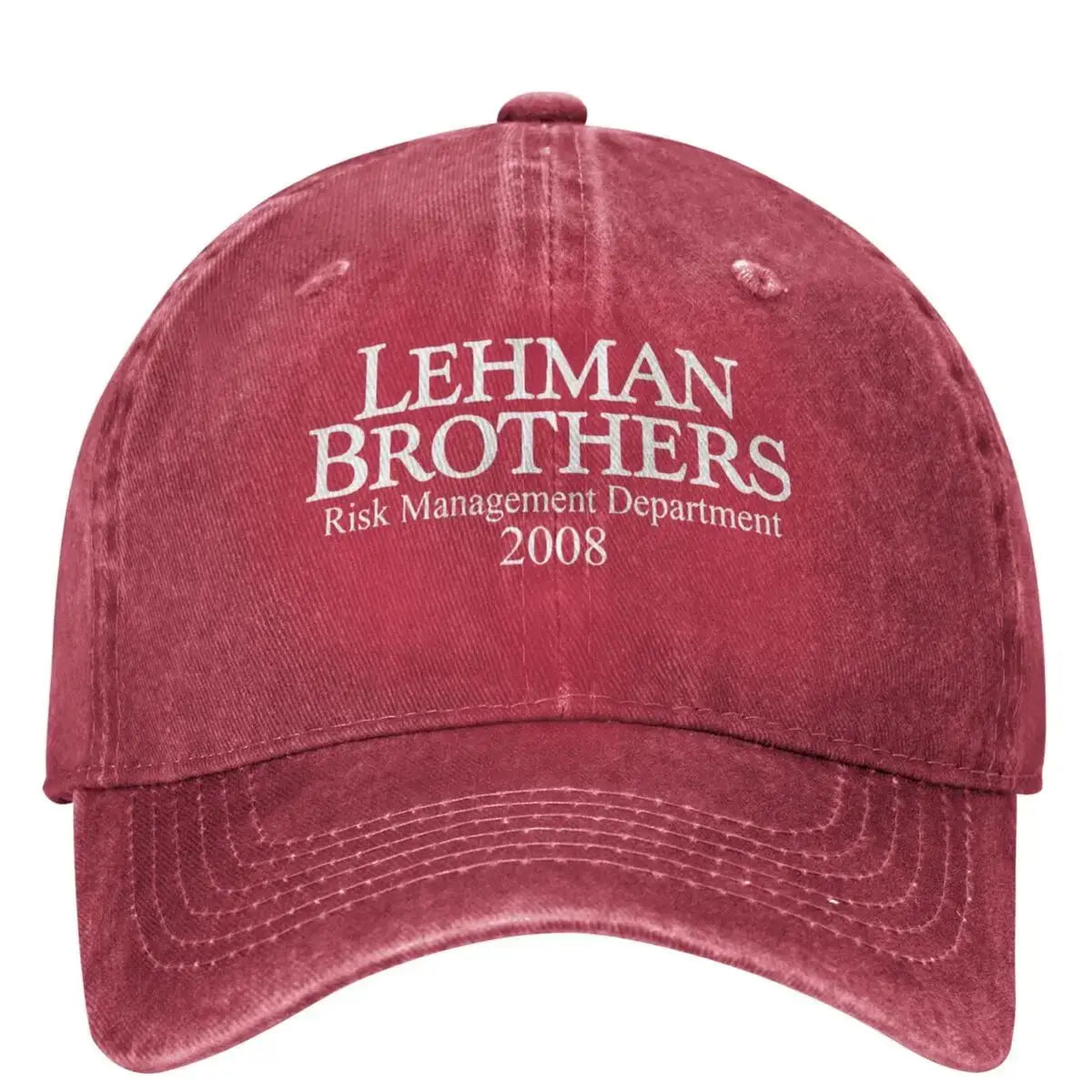 „Lehman Brothers“ rizikos valdymo beisbolo kepurė, banko bankrotas, „Trucker“ stiliaus kepurė, teniso ir riedlenčių „Snapback“ stiliaus kepurė, moteriškos beisbolo kepurės