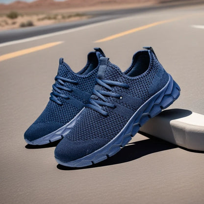 Heren sneakers van mesh, lichtgewicht damesschoenen, casual platte schoenen, heren hardloop- en sportschoenen, zachte tennisschoenen, ademende herensneakers