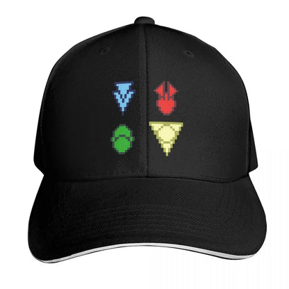 Twilight Imperium 4th Edition Technology Symbols Pixel Art (Square) Baseball Cap Sun Hat For Children Man Women's