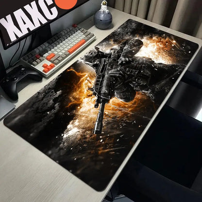 Call of Duty Game Large Mouse Pad PC Gaming Accessories Desktop Extended Table Mat XL Laptop Office Rubber Carpet Soft Mausepad