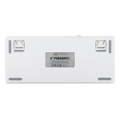 Teclado mecánico inalámbrico EPOMAKER X AULA F75 MAX compacto 75% con distribución ANSI, conexión por cable/Bluetooth/2.4GHz, pantalla TFT y perilla
