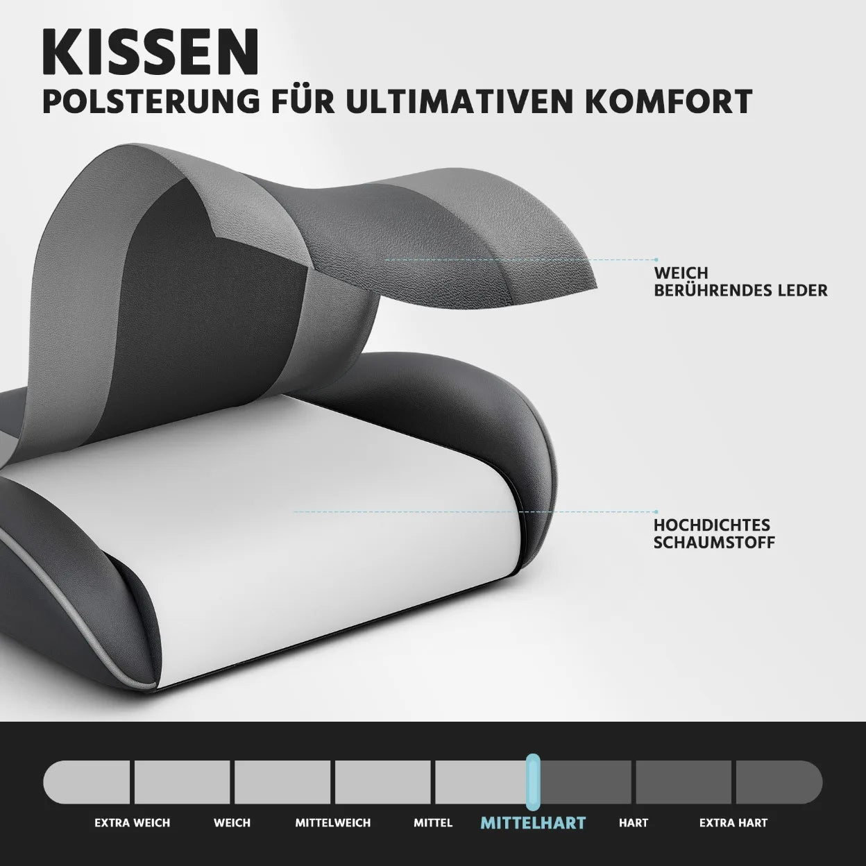Black-Grey Ergonomic Gaming Chair, Lumbar Support, Breathable PU Leather, Adjustable Height & Backrest, 200kg for Office & PC