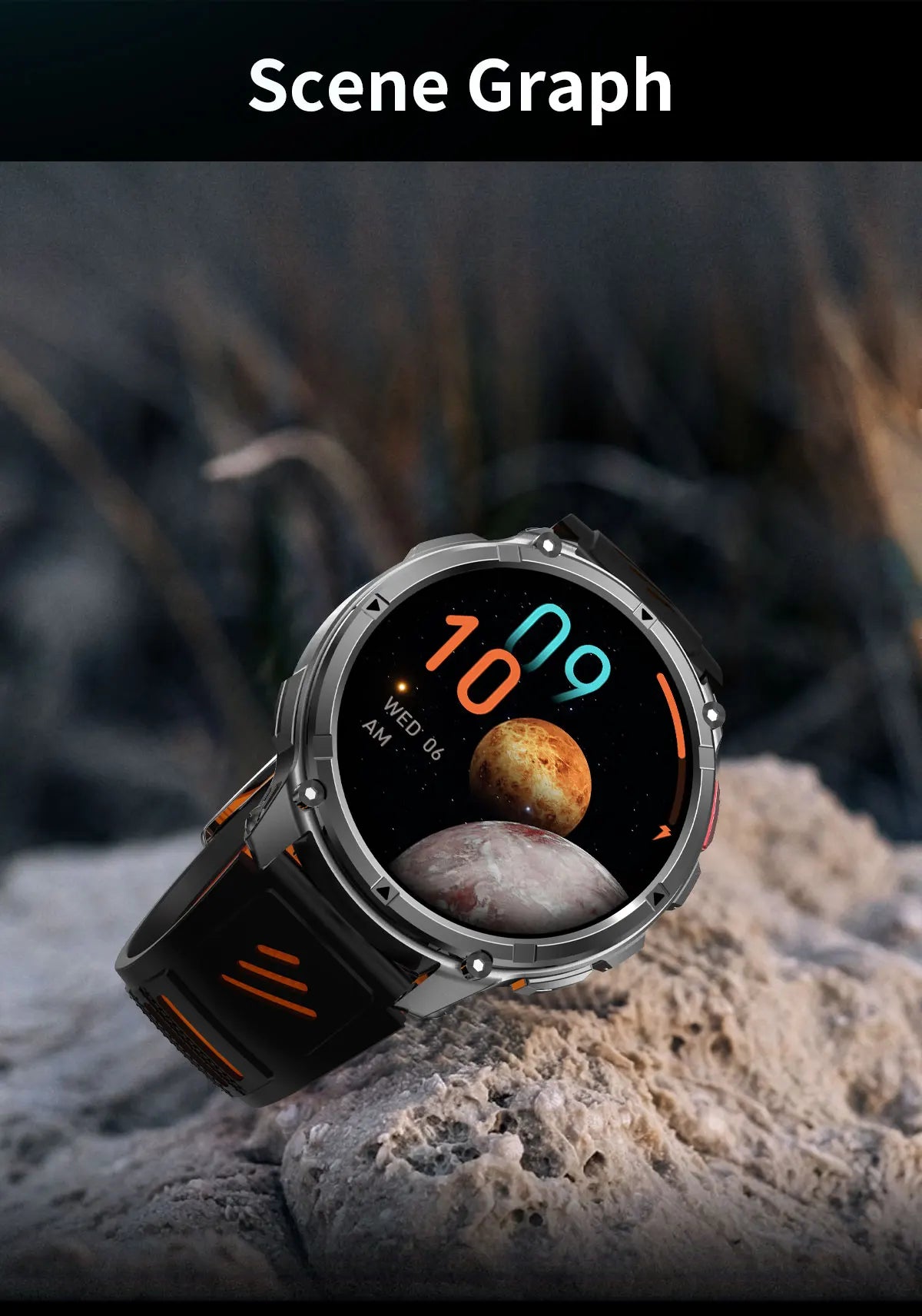 New T-REX3 Ultra 1100mAh Battery SmartWatch 10ATM Waterproof GPS Compass Flashlight 1.7" AMOLED HD Call Sports Smart Watch Men