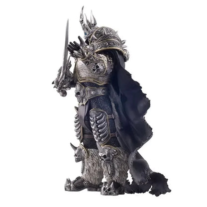 16 cm World of Warcraft-spilfigur: Lich King Arthas, dødsknægt, stående med Frostmourne – bordpynt til samling og festivalgaver