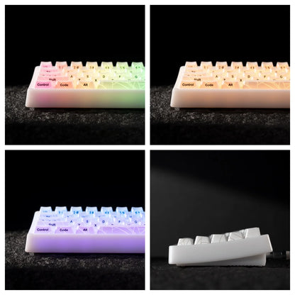 Teclado XVX Spider Web M67 JadeStone com Teclas IMD-Tech, Ligação Tri-Mode e Retroiluminação RGB Personalizada 60%