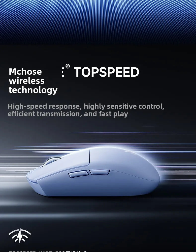 MCHOSE G3 V2 PRO Wireless Mouse Bluetooth Tri Mode Ergonomics Lightweight Laptop Office Gaming Computer Accessories
